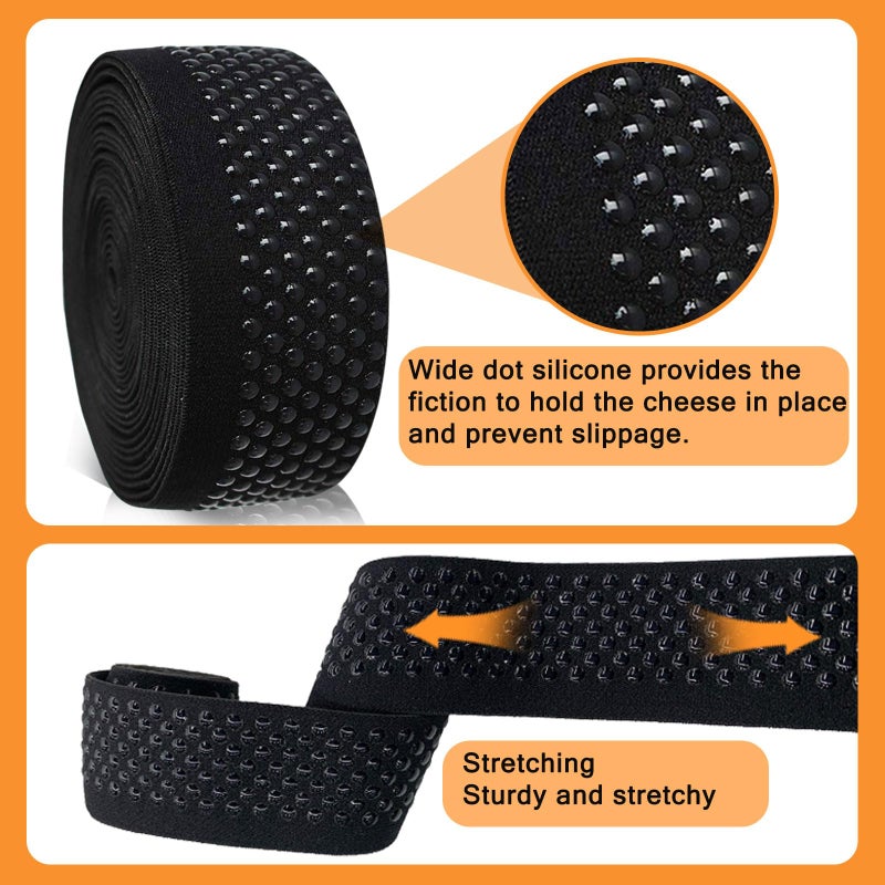 XMF Dot Silicone Elastic Tape No Slip for Garment Accessory & Headband 5Yards per Roll (38mmï¼ˆFBAï¼‰) - Image 3